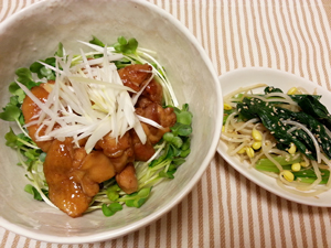 鶏照りボリューム丼