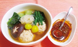 鶏団子と横浜野菜のスープ