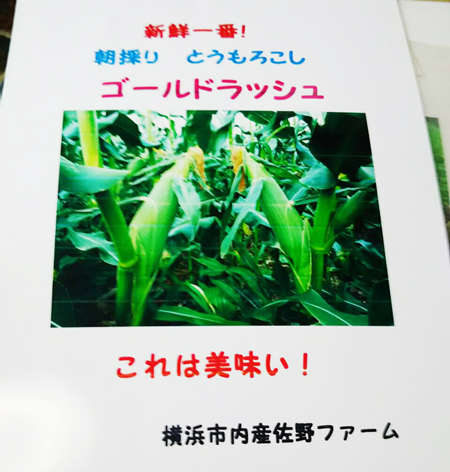 野菜が目にとまるようポップを手作り